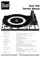 Dual 1216-Service-Manual 